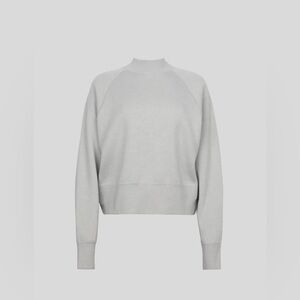 CANADA GOOSE Holton Merino Wool Mockneck Sweater in Mist Grey